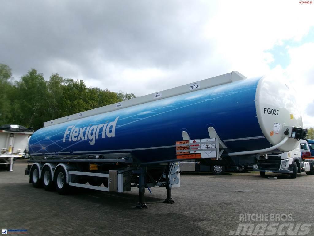 LAG Fuel tank alu 44.5 m3 / 6 comp + pump Semi-trailer med Tank