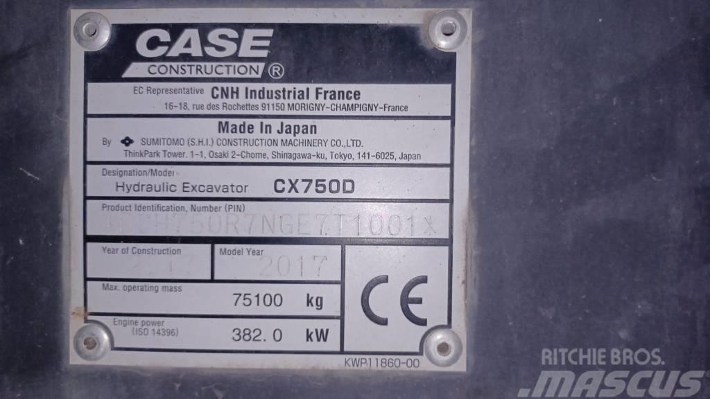 CASE CX 750 D Gravemaskiner på larvebånd