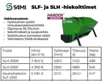 Sami SLH-2000 Hiekoitin 1450L Sand- og saltspredere