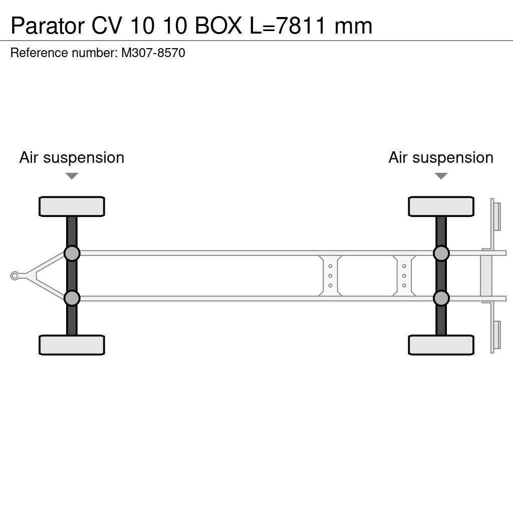 Parator CV 10 10 BOX L=7811 mm Anhænger med containerramme