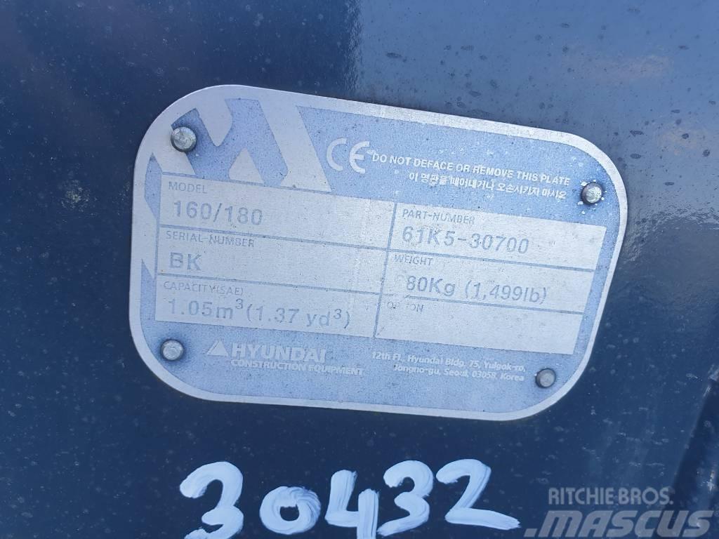 Hyundai Excvator Bucket, 61K5-30700, 180 Skovle