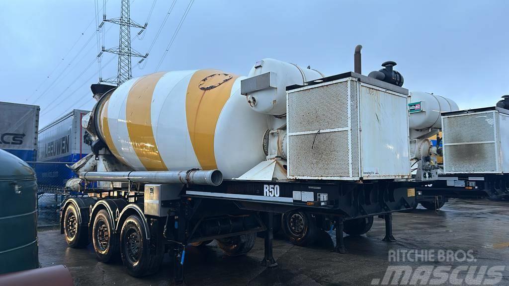 MOL 12 m3 3 aks betonipuolikas, omalla koneella Andre Semi-trailere