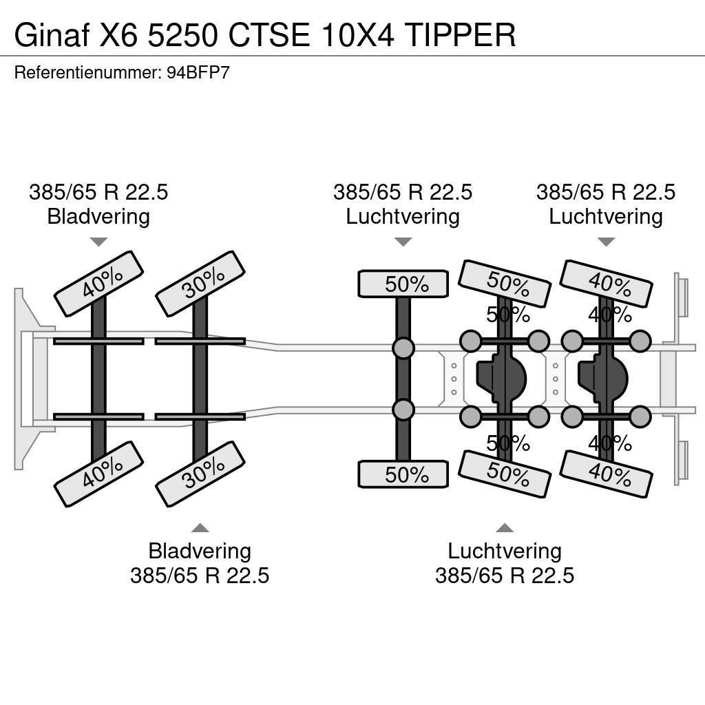 Ginaf X6 5250 CTSE 10X4 TIPPER Lastbiler med tip