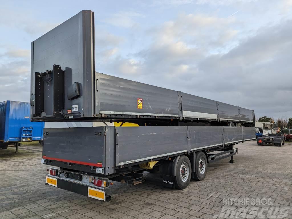 Kögel S18 2-Assen SAF - Schijfremmen - Open Laadbak met Semi-trailer med lad/flatbed