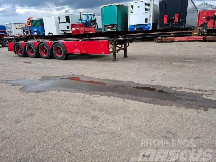 Stevens T76304 | 4 Axle | 40 TONS Semi-trailer med containerramme