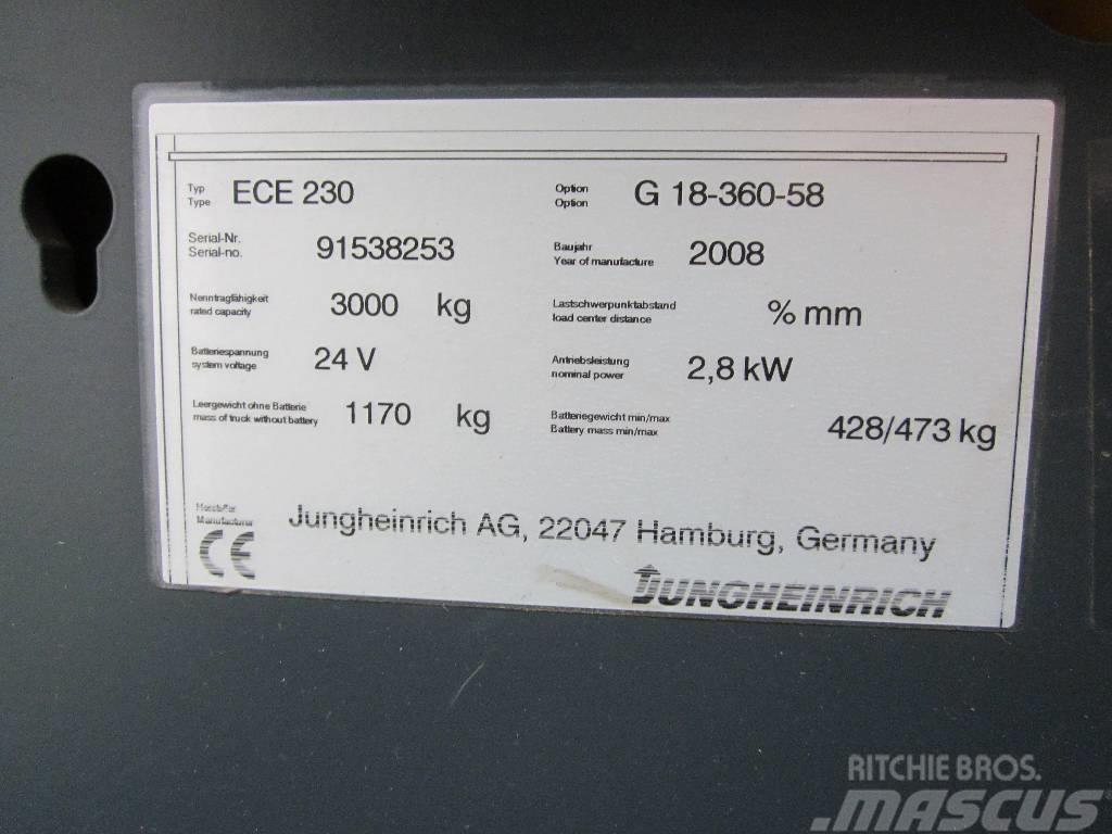 Jungheinrich ECE230 El gaffeltrucks