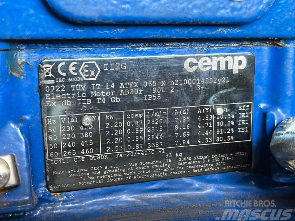  CEMP Electric Motor ATEX 230V 2,2kW 2800RPM Motorer
