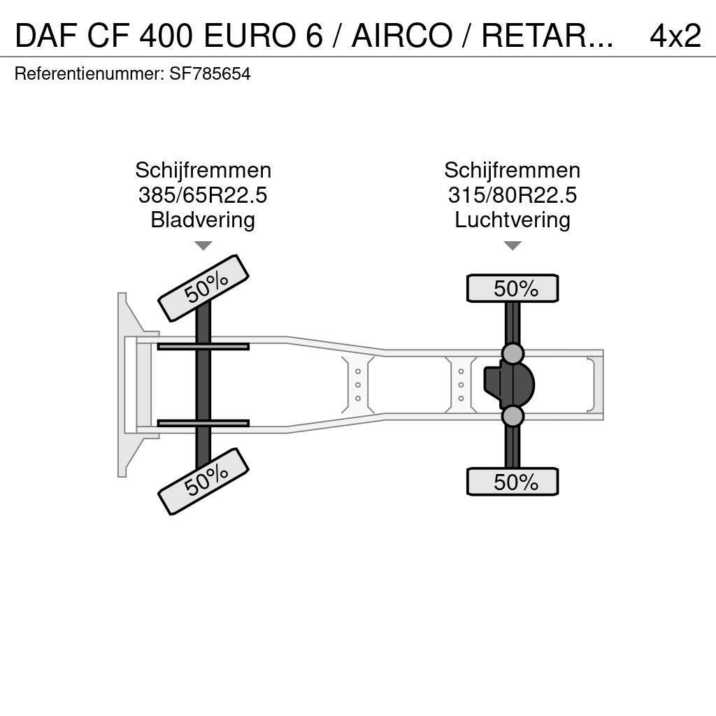 DAF CF 400 EURO 6 / AIRCO / RETARDER Trækkere