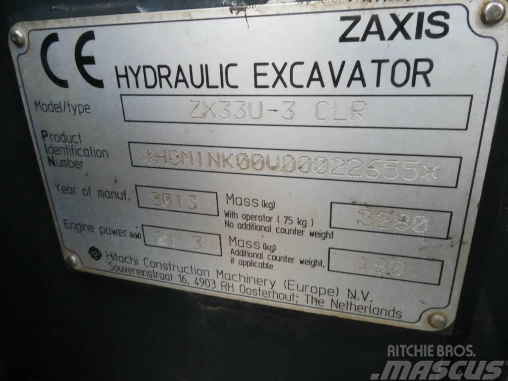 Hitachi ZX 33 U CLR Minigravemaskiner