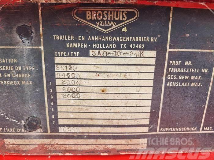 Broshuis 10-24K 3 AXLE CONTAINER CHASSIS STEEL SUSPENSION D Semi-trailer med containerramme