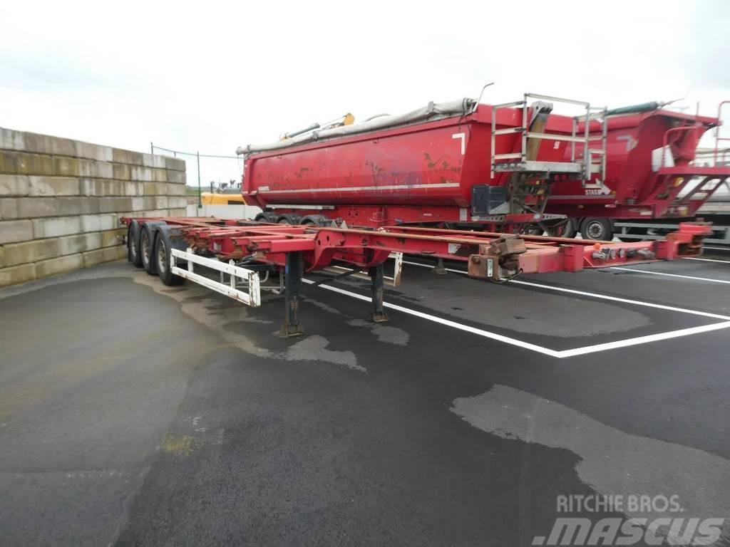 Krone SD27EL HIGHCUBE 20-30-40-45 FT Semi-trailer med containerramme