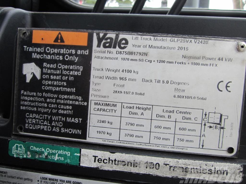 Yale GLP25VX LPG gaffeltrucks