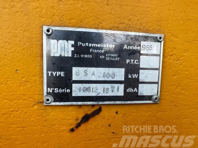 Putzmeister BSA 2100 /160 KW ELEKTRIC Betonpumper