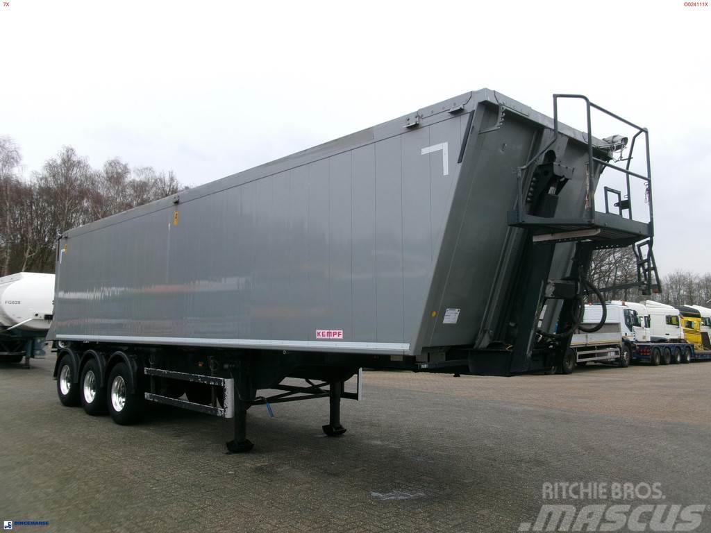 Kempf Tipper trailer alu 55.5 m3 + tarpaulin Semi-trailer med tip