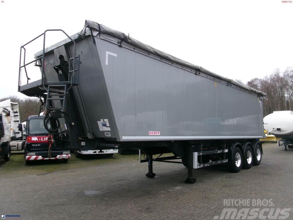 Kempf Tipper trailer alu 55.5 m3 + tarpaulin Semi-trailer med tip