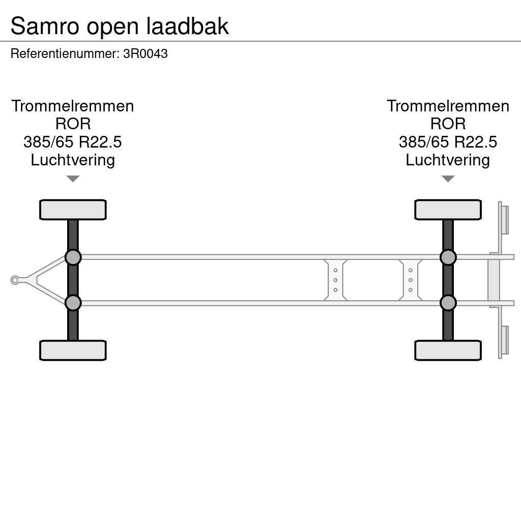 Samro open laadbak Anhænger med lad/Flatbed