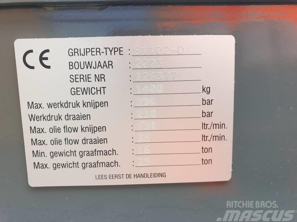 Zijtveld S1102-D sorting grapple cw40 Gribere