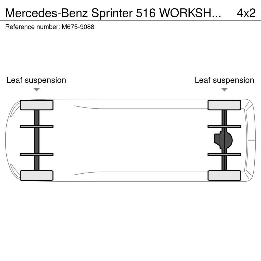 Mercedes-Benz Sprinter 516 WORKSHOP EQUIPMENT / BOX L=4559 mm Varevogne
