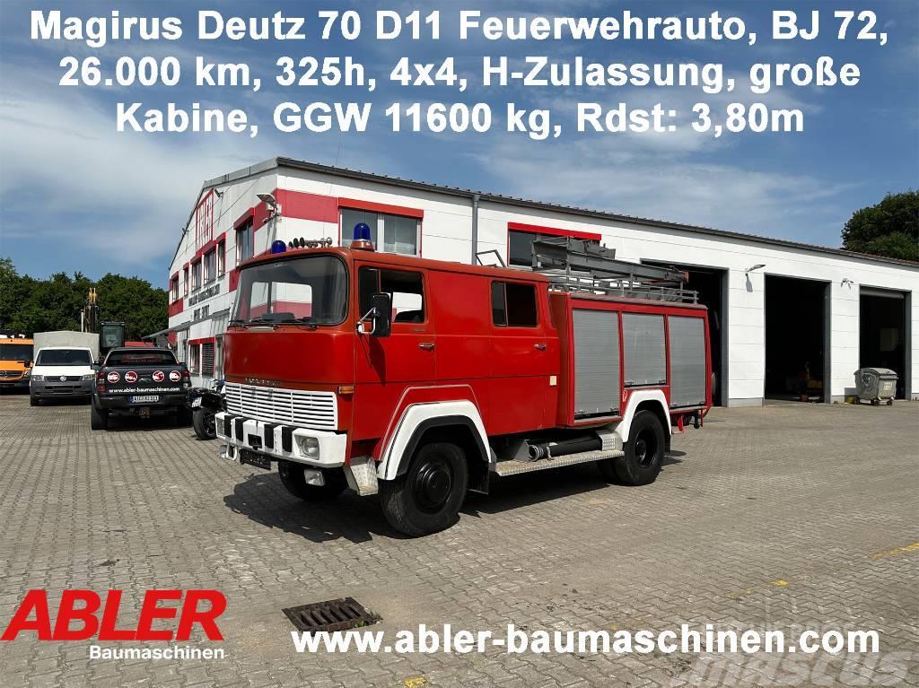 Magirus Deutz 70 D11 Feuerwehrauto 4x4 H-Zulassung Fast kasse