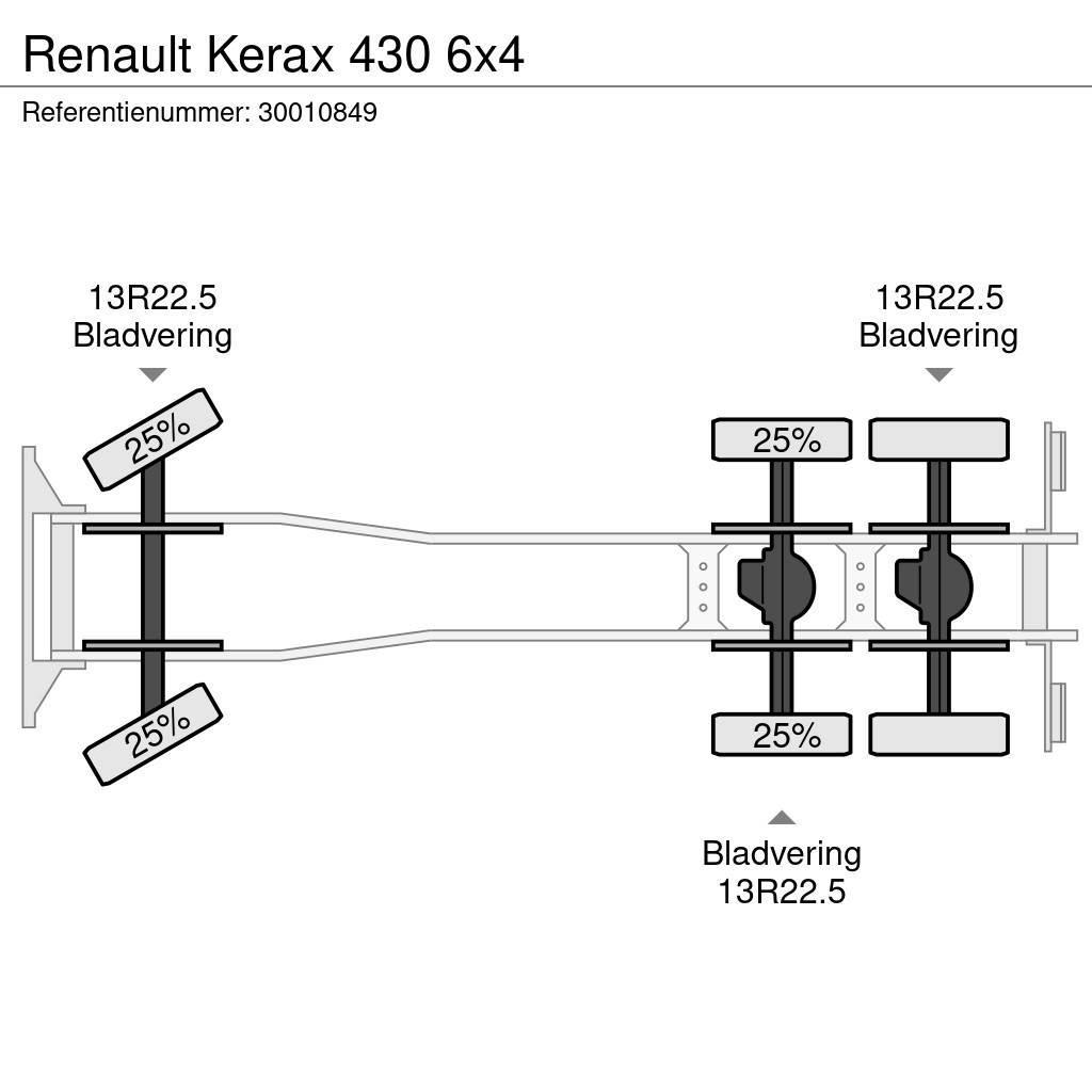 Renault Kerax 430 6x4 Lastbil med lad/Flatbed