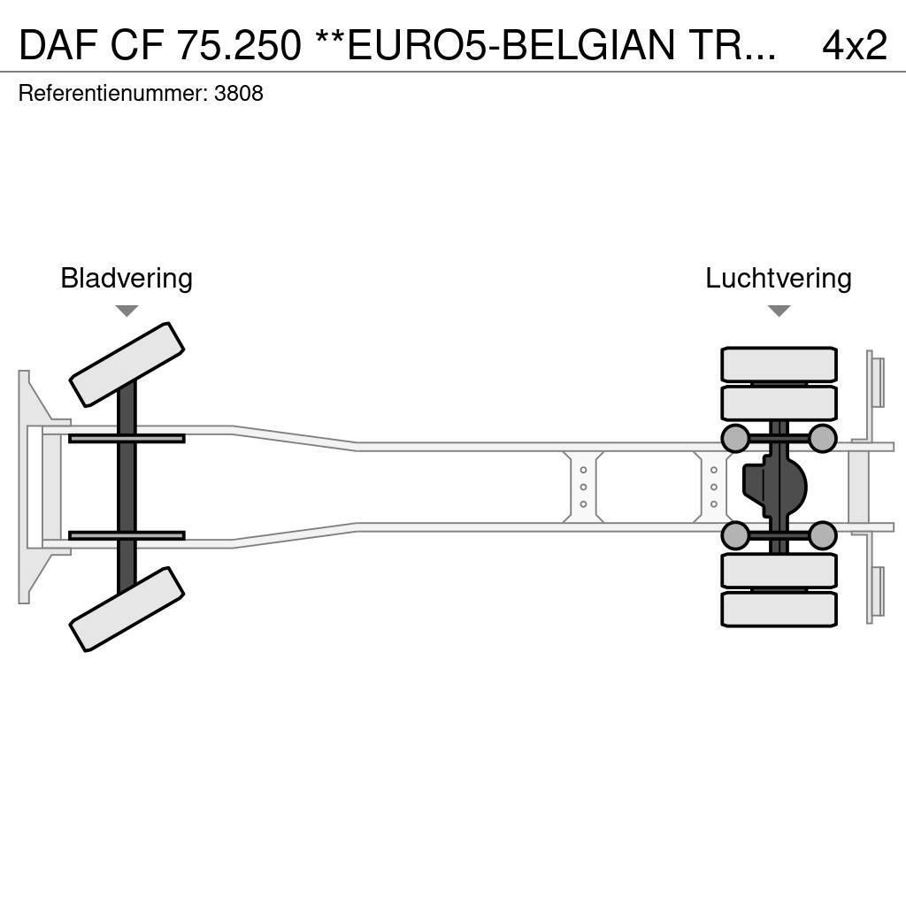 DAF CF 75.250 **EURO5-BELGIAN TRUCK** Fast kasse