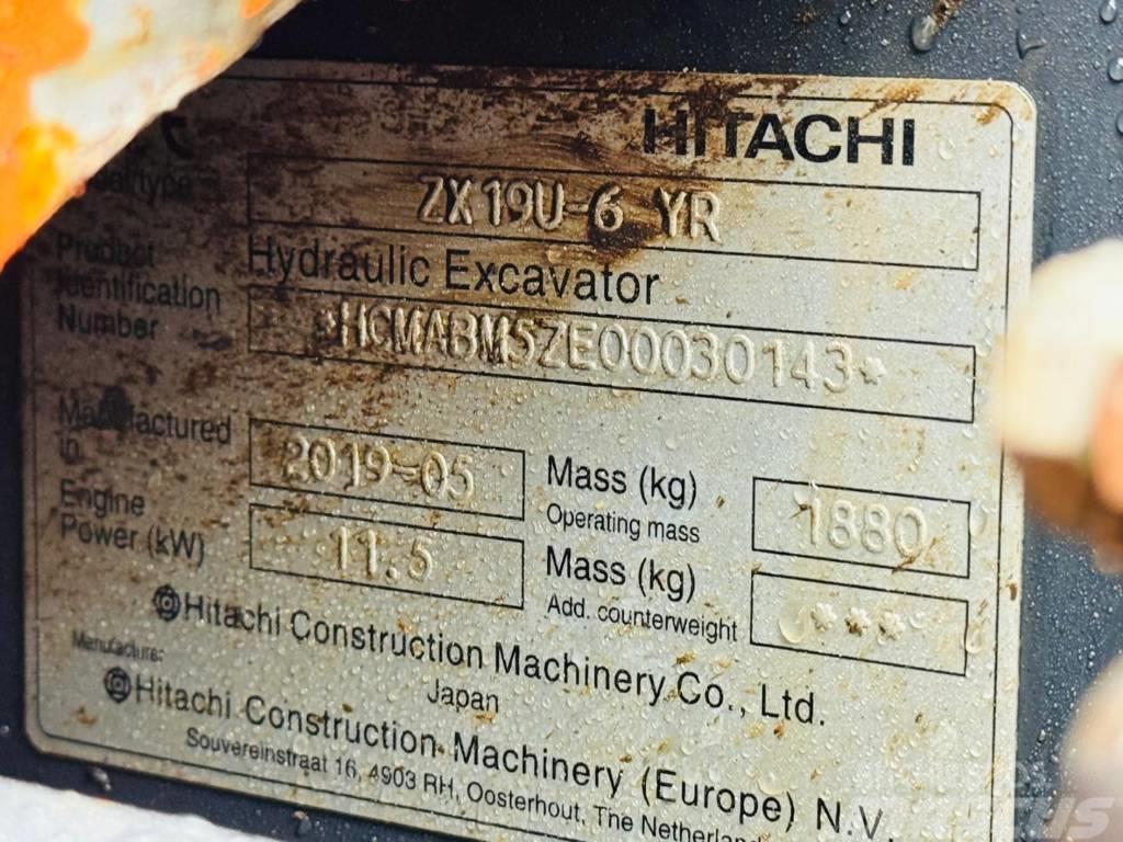 Hitachi ZX 19 U-6 Minigravemaskiner
