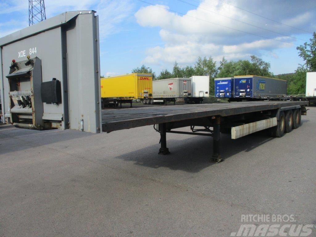 Krone FLATBED WITH CONTAINER LOCKS Semi-trailer med lad/flatbed