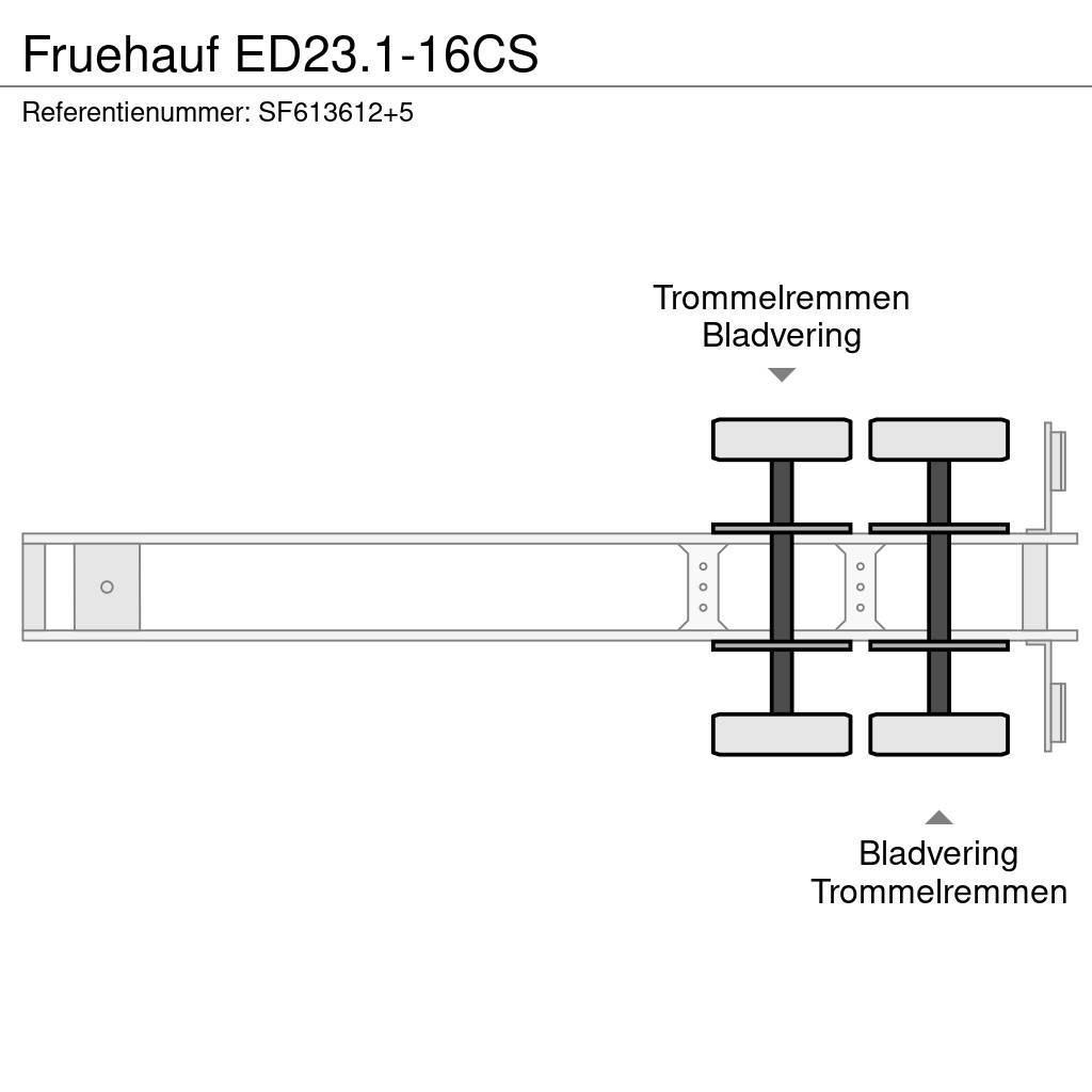 Fruehauf ED23.1-16CS Semi-trailer blokvogn