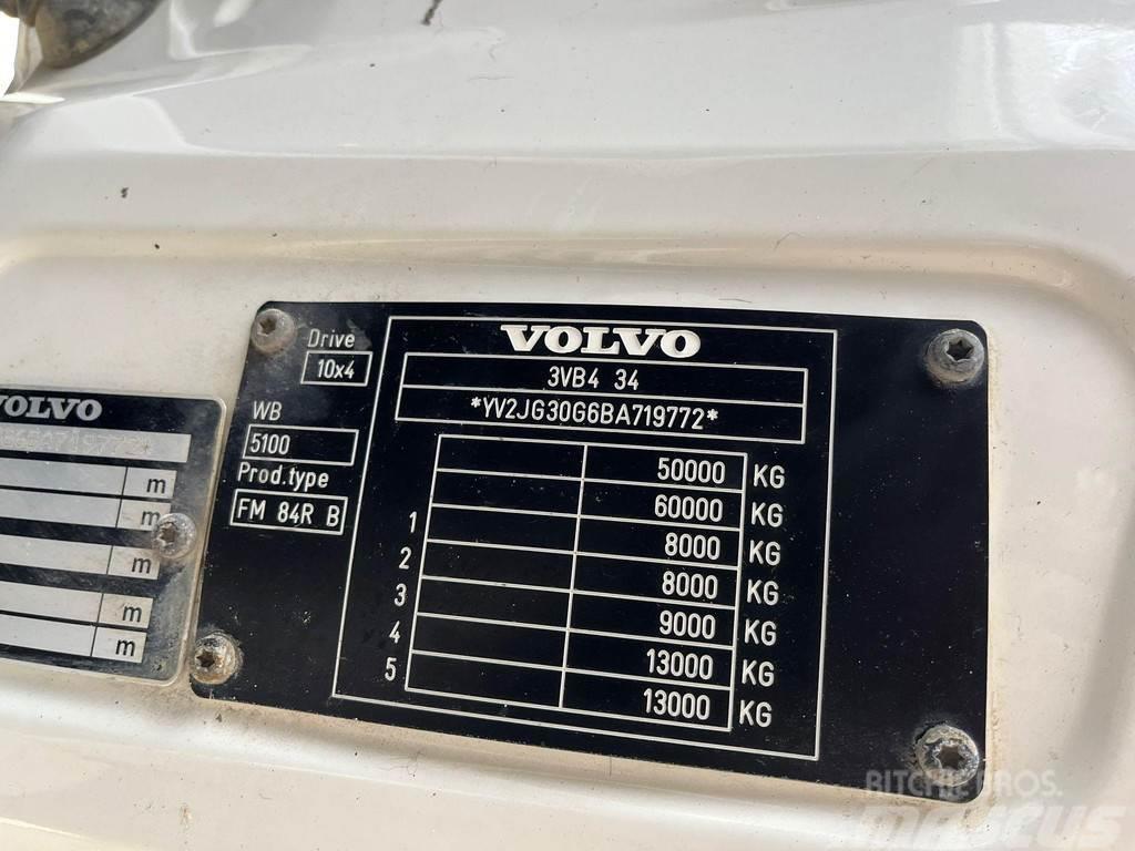 Volvo FMX 500 10x4 RETARDER / FULL STEEL / BOX L=6358 mm Lastbiler med tip