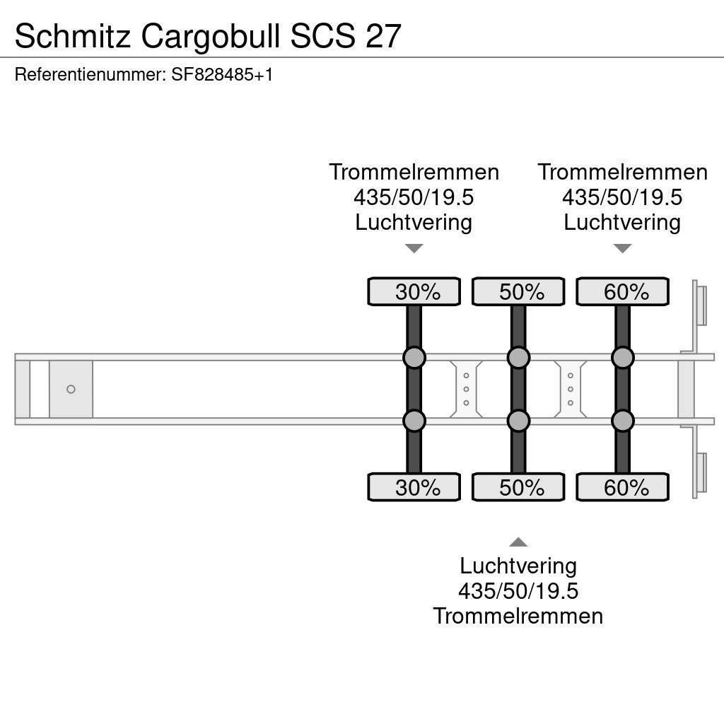 Schmitz Cargobull SCS 27 Semi-trailer med lad/flatbed