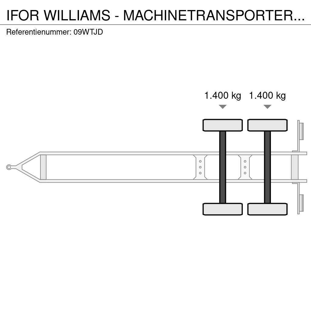 Ifor Williams - MACHINETRANSPORTER TRAILER AANHANGER MARGE Anhænger med lad/Flatbed