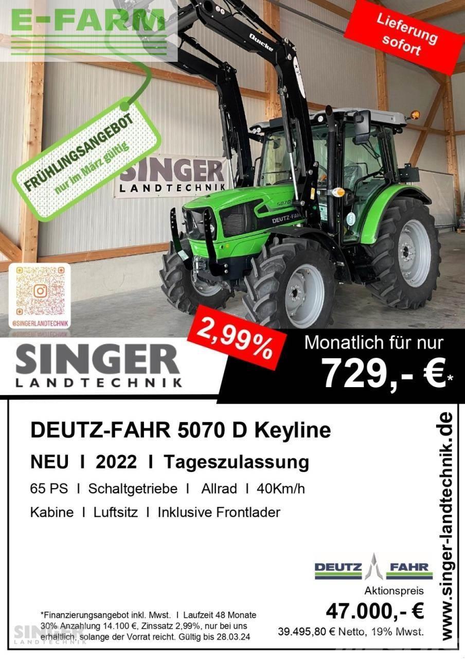 Deutz-Fahr 5070 d keyline mit frontlader - frühlingsaktion Traktorer