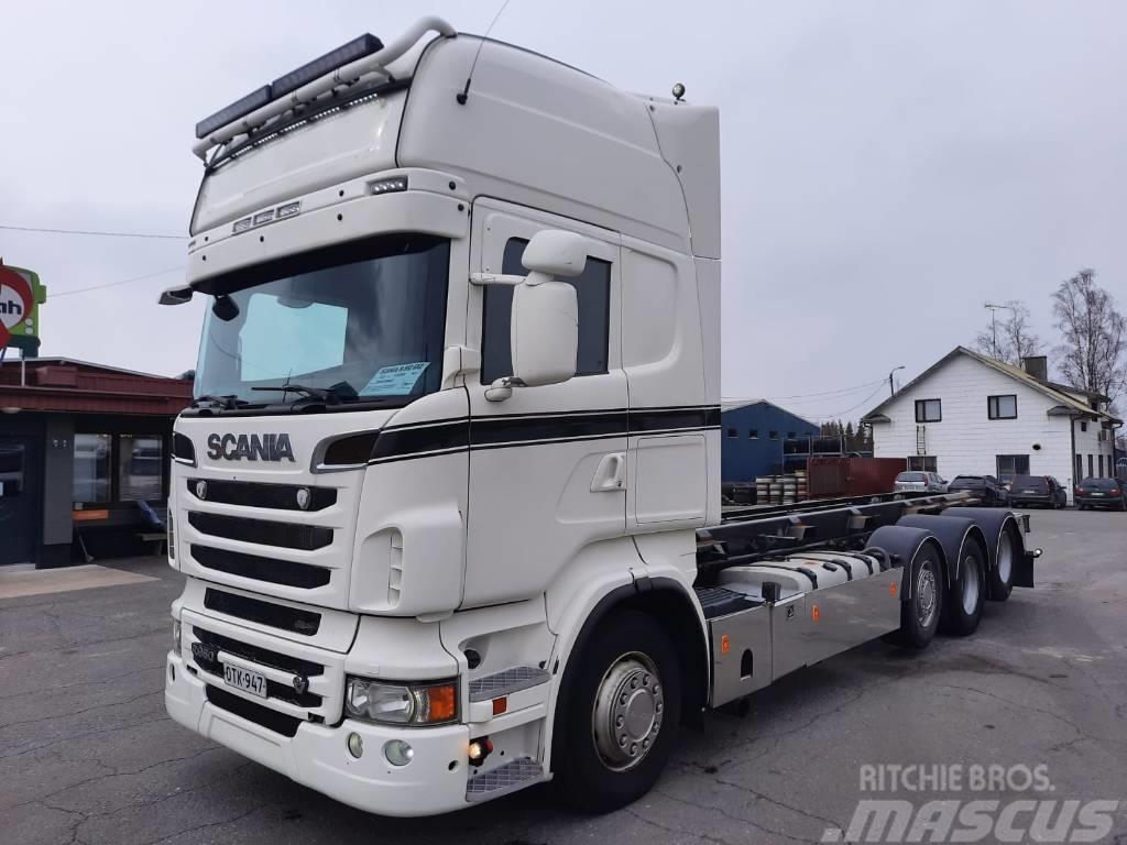Scania R 560 Lastbiler med containerramme / veksellad
