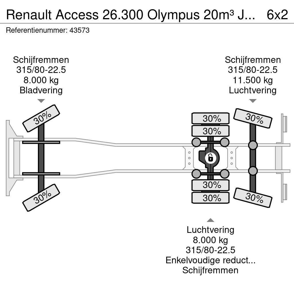 Renault Access 26.300 Olympus 20m³ Just 187.041 km! Renovationslastbiler