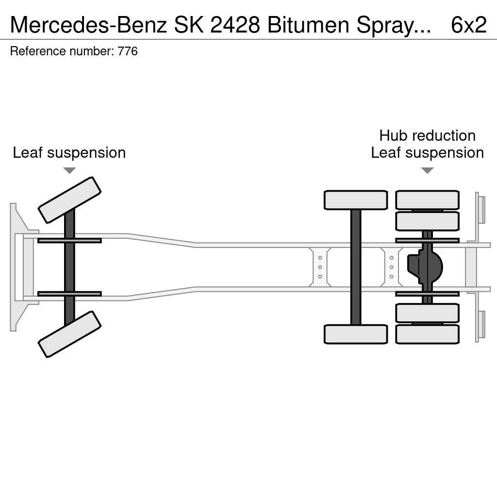 Mercedes-Benz SK 2428 Bitumen Sprayer 11.000L Good Condition Bitumen maskiner