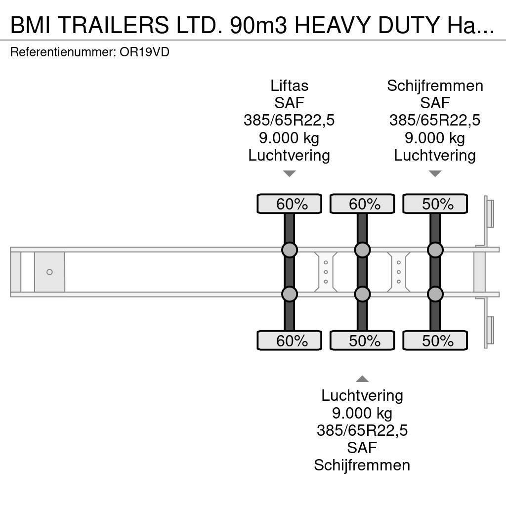  BMI TRAILERS LTD. 90m3 HEAVY DUTY Hardox Ferropush Walking floor semi-trailers