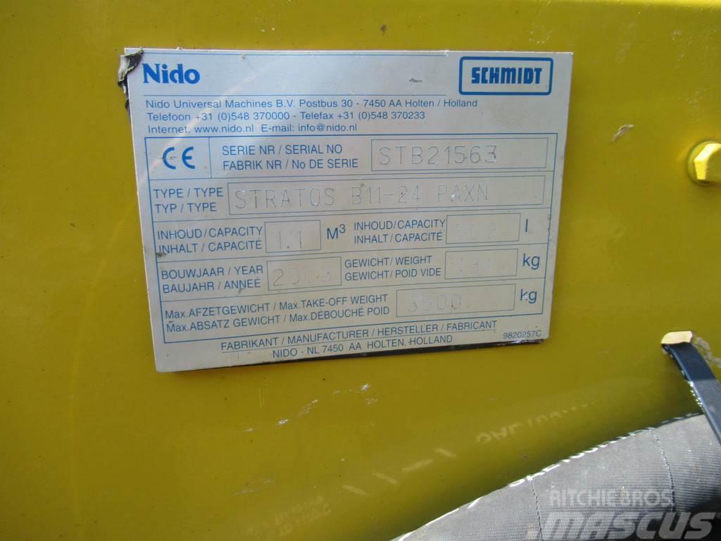 Nido STRATOS B11-24 PAXN 1,1 m3 + 500L Zoutstrooier Sal Pickup/Sideaflæsning
