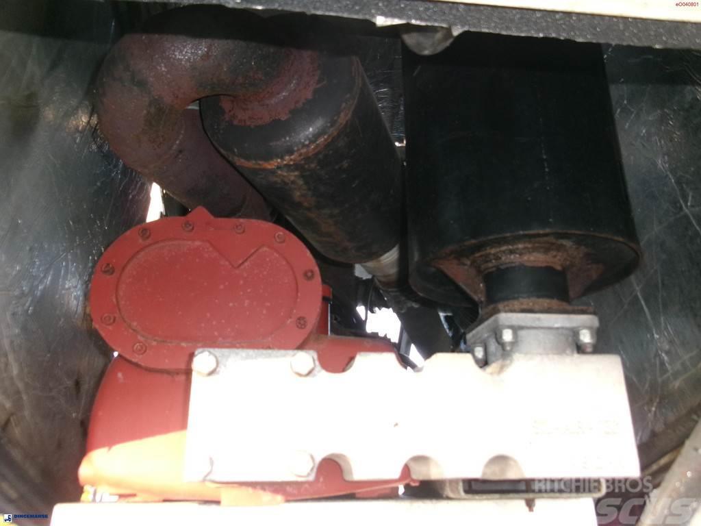 Feldbinder Powder tank alu 42 m3 (tipping) + engine/compresso Semi-trailer med tip
