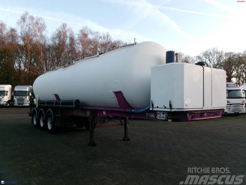 Feldbinder Powder tank alu 42 m3 (tipping) + engine/compresso Semi-trailer med tip