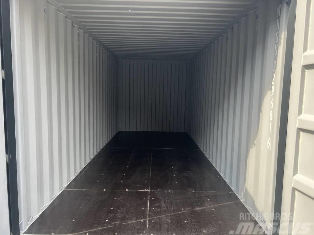  20' DV Lagercontainer ONE WAY Seecontainer/RAL7016 Opbevaringscontainere