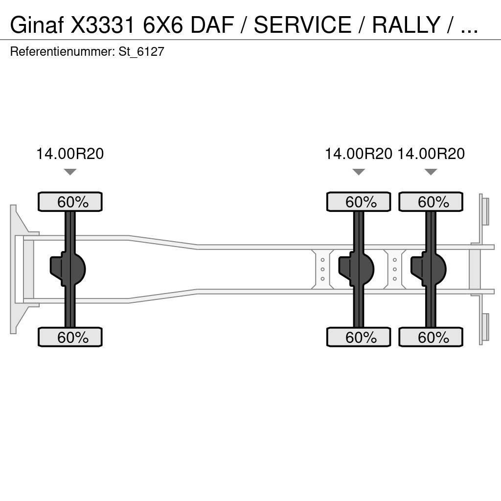 Ginaf X3331 6X6 DAF / SERVICE / RALLY / T5 / DAKAR Fast kasse