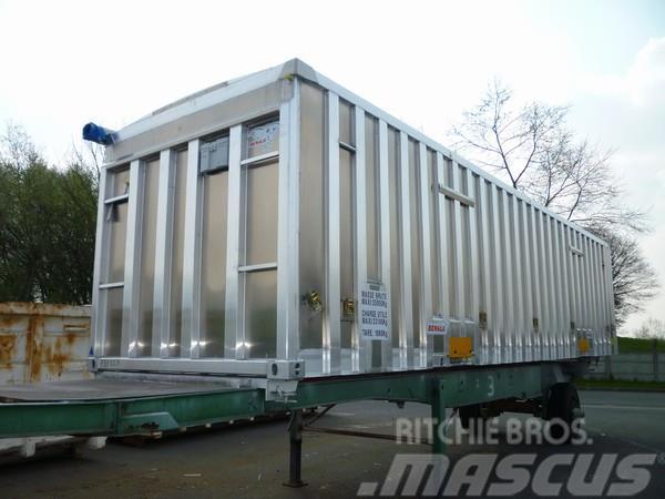 Benalu Bulkcontainer 20,26,30 och 40 fot Semi-trailer med containerramme