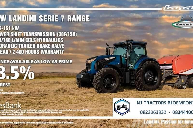 Landini PROMO - Landini Serie 7 Range (116 - 151kW) Traktorer