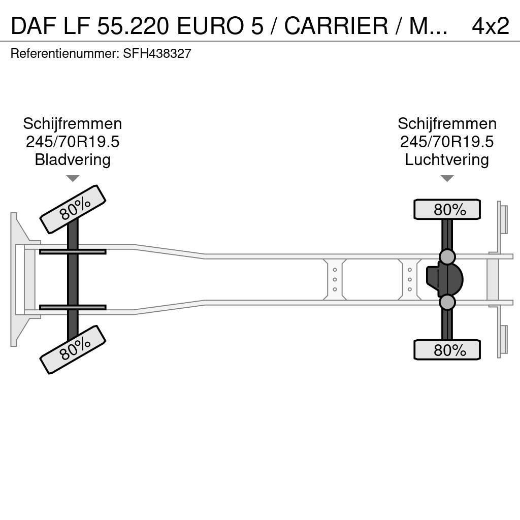 DAF LF 55.220 EURO 5 / CARRIER / MULTITEMPERATUUR / DH Kølelastbiler