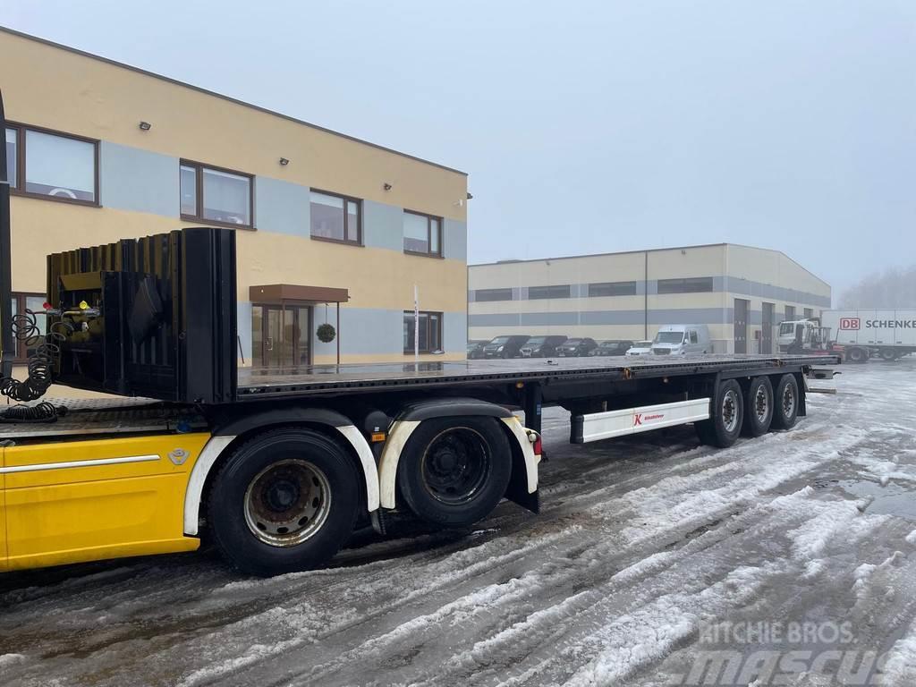 Kässbohrer XS + LIFTING AXLE Semi-trailer med lad/flatbed