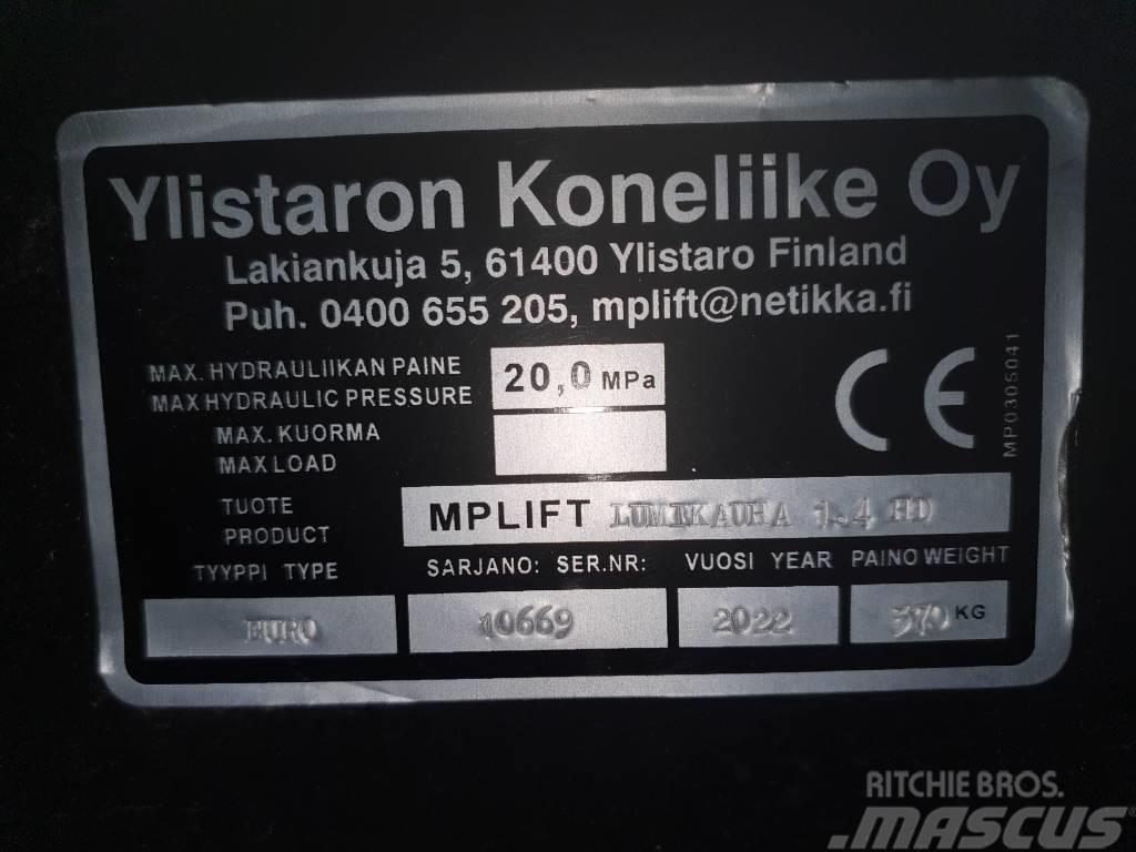 Mp-lift Lumikauha 1,4m3 / 2,4m EURO HD Tilbehør til frontlæsser