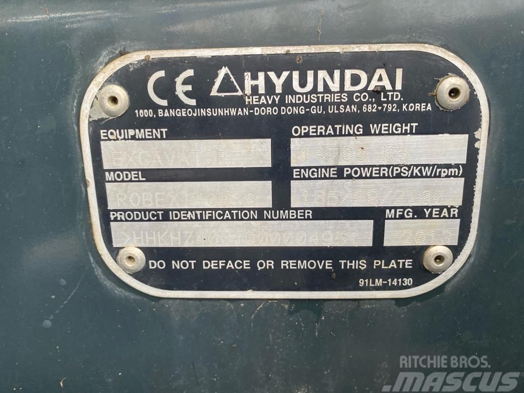 Hyundai 140w-9 Gravemaskiner på hjul