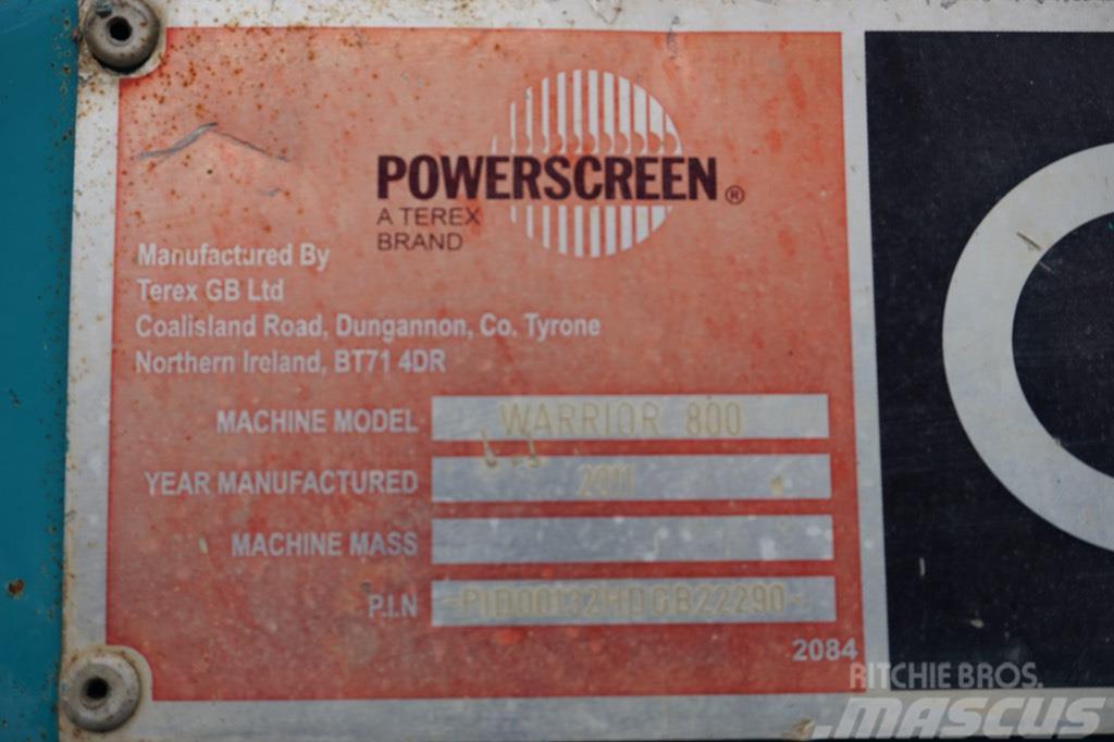 PowerScreen Warrior 800 Mobile sorterværker