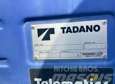 Tadano GR 1000 XL-2 Kraner til hårdt terræn