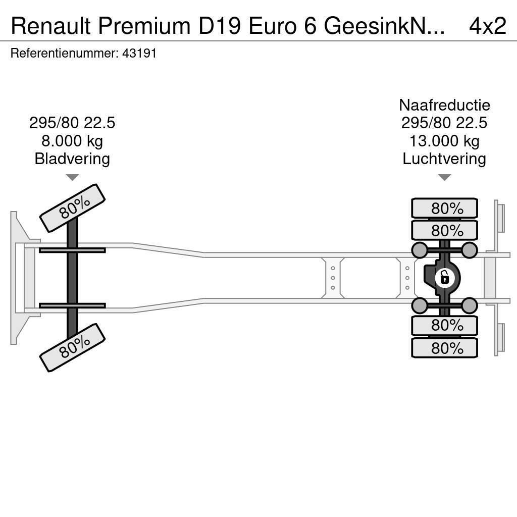 Renault Premium D19 Euro 6 GeesinkNorba MF 300, 16m³ Renovationslastbiler